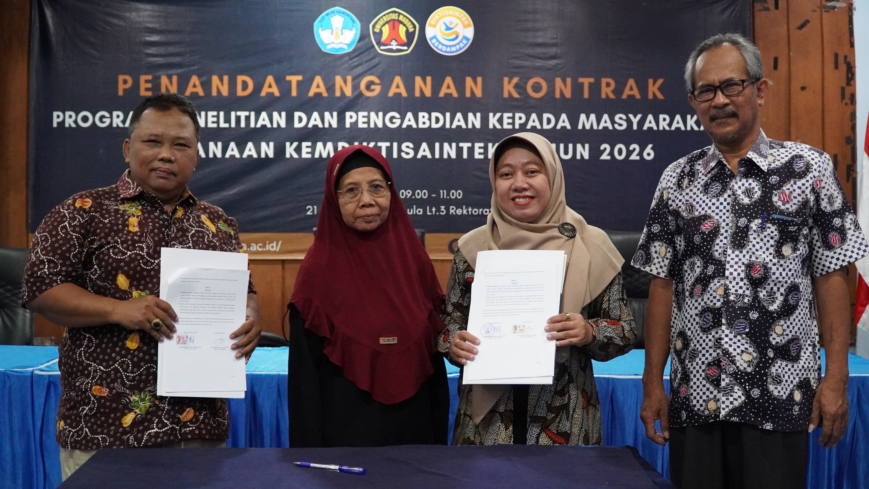 18 Dosen Universitas Madura Tandatangani Kontrak Program PPM Hibah DPPM Kemdiktisaintek Tahun 2026